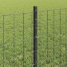 Clôture Euro avec poteau 25 x 0,6 m Acier recouvert de PVC Gris 640213640213