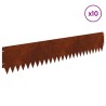 Bordure de Pelouse 10 pcs 103 x 20 cm Acier Rouillé 640215640215