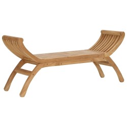 Banc de jardin 2 -Seater 126 cm Bois de teck massif Naturel 640216640216