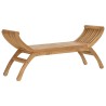 Banc de jardin 2 -Seater 126 cm Bois de teck massif Naturel 640216640216