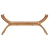 Banc de jardin 2 -Seater 126 cm Bois de teck massif Naturel 640216640216