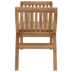 Banc de jardin 2 -Seater 126 cm Bois de teck massif Naturel 640216640216