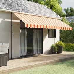 Tissu de remplacement de cantonnière d’auvent jaune orange 4,5m 640219640219