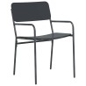 Chaises de jardin 2 pcs Anthracite 51 x 55 x 81 cm Acier 640224640224