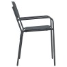Chaises de jardin 2 pcs Anthracite 51 x 55 x 81 cm Acier 640224640224