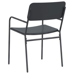 Chaises de jardin 2 pcs Anthracite 51 x 55 x 81 cm Acier 640224640224