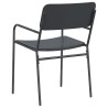 Chaises de jardin 2 pcs Anthracite 51 x 55 x 81 cm Acier 640224640224