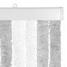 Rideau anti-insectes en chenille Gris clair et blanc 640225640225