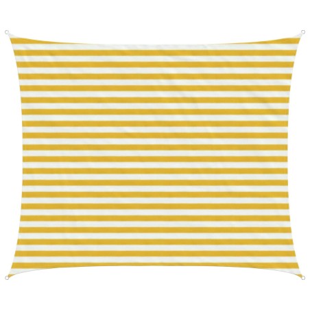 Voile d'ombre Jaune et blanc 2,5 x 3,5 m HDPE 640226640226
