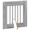 Porte de chien pliable avec supports 8 pcs Sonoma gris 60 cm 640228640228