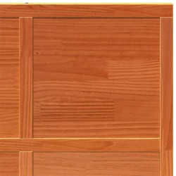 Porte de grange Brun cire 90 x 208 cm Bois de pin massif 640229640229