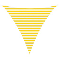 Voile d'ombre Jaune et blanc 3 x 3 x 3 m 100 % polyester Oxford 640230640230