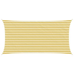 Voile d'ombre Jaune et blanc 2,5 x 4,5 m HDPE 640232640232