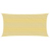 Voile d'ombre Jaune et blanc 2,5 x 4,5 m HDPE 640232640232