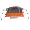 Tente tunnel avec toit Gris et orange 427 x 305 x 205 cm 640235640235