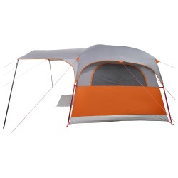 Tente tunnel avec toit Gris et orange 427 x 305 x 205 cm 640235640235