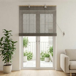 Store enrouleur Gris 90 x 220 cm Bambou 640247640247