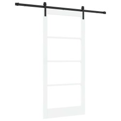 Porte coulissante ORKDAL Blanc et Noir 93 x 202 cm 640249640249