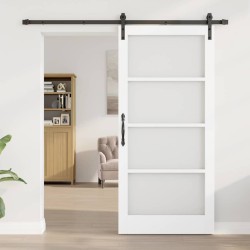 Porte coulissante ORKDAL Blanc et Noir 93 x 202 cm 640249640249