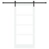 Porte coulissante ORKDAL Blanc et Noir 93 x 202 cm 640249640249