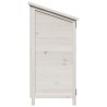 Abri de jardin Blanc 106 x 56 x 113,5 cm Bois de Sapin Massif 640250640250