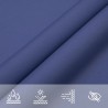 Voile de parasol tissu oxford rectangulaire 2x2,5 m bleu 640251640251