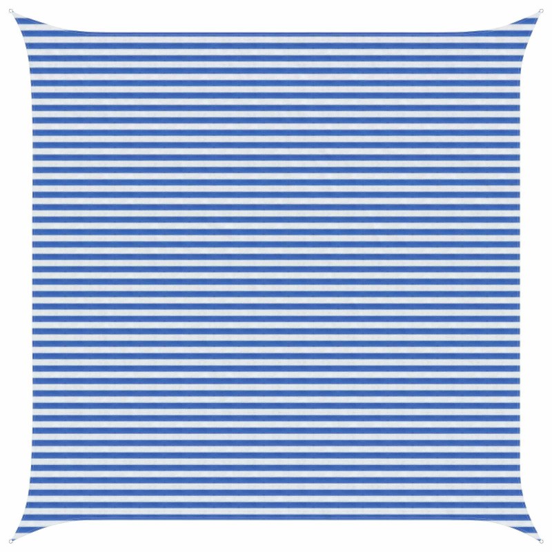 Voile d'ombre Bleu et Blanc 5 x 5 m HDPE 640253640253