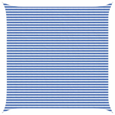Voile d'ombre Bleu et Blanc 5 x 5 m HDPE 640253640253