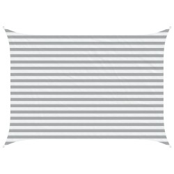 Voile d'ombre Gris clair et blanc 3,5 x 2,5 m 640262640262