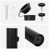 Tube de Base de Parasol 0.6 kg Noir Fer for 40-50 mm Pole 640266640266
