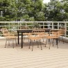 Ensemble à manger de jardin 7 pcs Résine tressée 640271640271