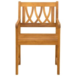 Chaises de jardin 4 pcs Naturel Bois d'Acacia Massif 640275640275