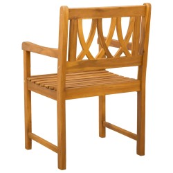 Chaises de jardin 4 pcs Naturel Bois d'Acacia Massif 640275640275