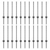 Poteau de clôture enchâssé 22 pc Gris 100 cm 640284640284