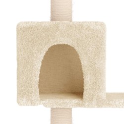 Arbre à chat avec poteaux à griffer en sisal Crème 177,5 cm 640285640285