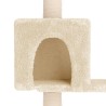 Arbre à chat avec poteaux à griffer en sisal Crème 177,5 cm 640285640285