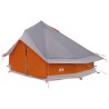 Tente Tipi Gris et orange 700 x 700 x 395 cm Polyester et Acier 640288640288