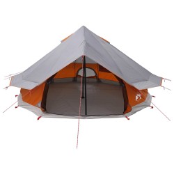 Tente Tipi Gris et orange 700 x 700 x 395 cm Polyester et Acier 640288640288