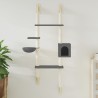 Arbre à chat mural avec griffoir gris foncé 180 cm 640289640289