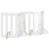 Clôture pliable pour animaux 4 pcs Blanc Brillant 640296640296