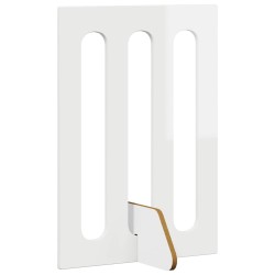 Clôture pliable pour animaux 4 pcs Blanc Brillant 640296640296