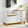Banc de rangement avec tiroir ASKIM Blanc 100 x 39 x 62 cm 640299640299