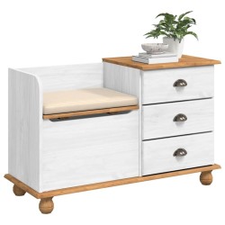 Banc de rangement avec tiroir ASKIM Blanc 100 x 39 x 62 cm 640299640299
