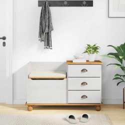 Banc de rangement avec tiroir ASKIM Blanc 100 x 39 x 62 cm 640299640299