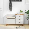 Banc de rangement avec tiroir ASKIM Blanc 100 x 39 x 62 cm 640299640299