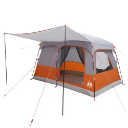 Tente familiale Gris et orange 380 x 260 x 190 cm Polyester 640302640302
