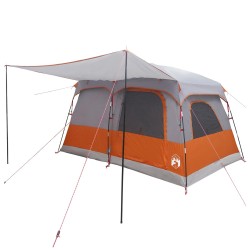 Tente familiale Gris et orange 380 x 260 x 190 cm Polyester 640302640302