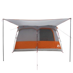 Tente familiale Gris et orange 380 x 260 x 190 cm Polyester 640302640302