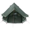 Tente Tipi avec toit Vert armée 250 x 250 cm Polyester et Acier 640306640306