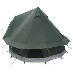 Tente Tipi avec toit Vert armée 250 x 250 cm Polyester et Acier 640306640306